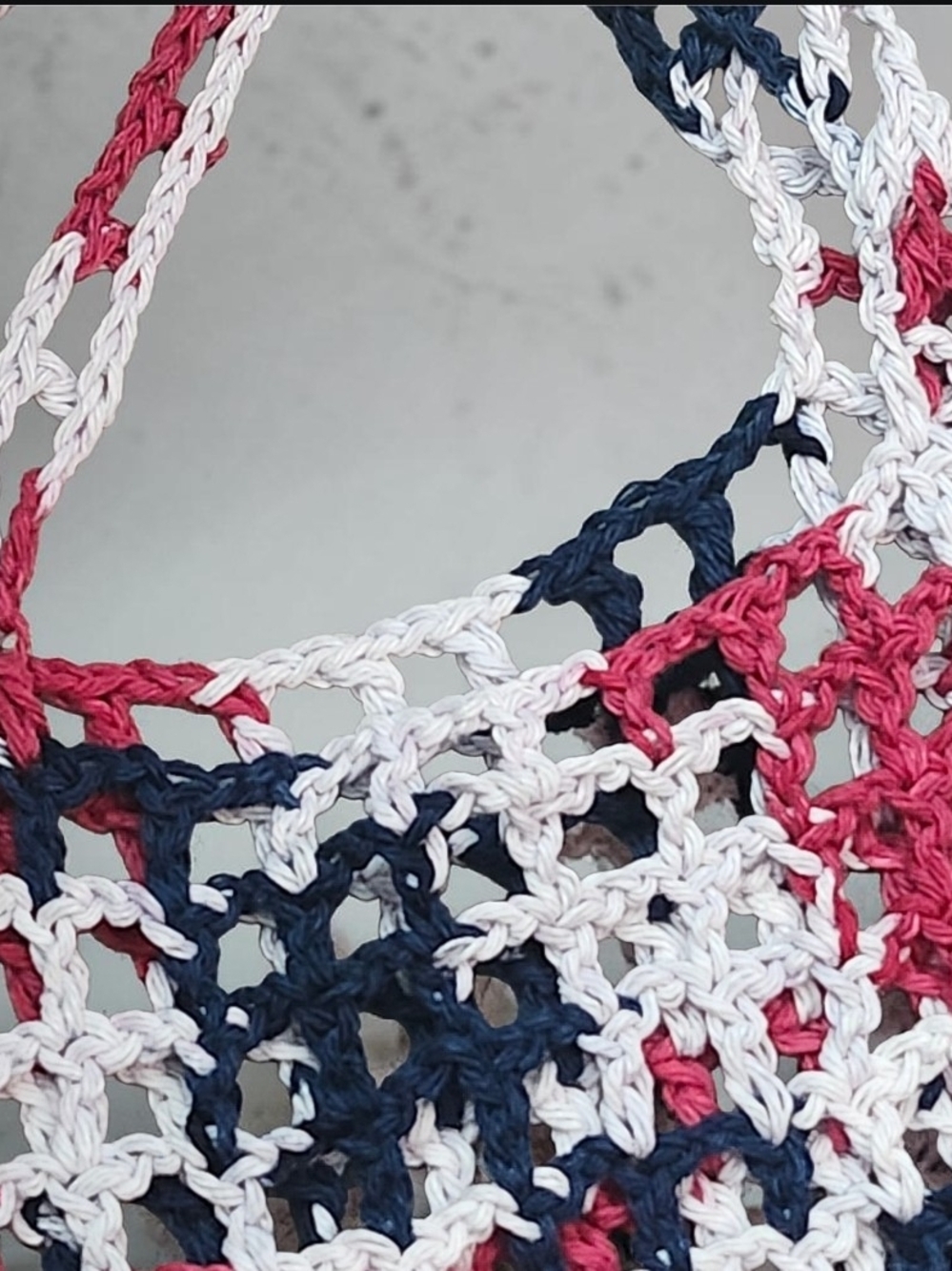 Crochet Patroitic Market Bag and Star Tumbler New - Picture 5 of 6